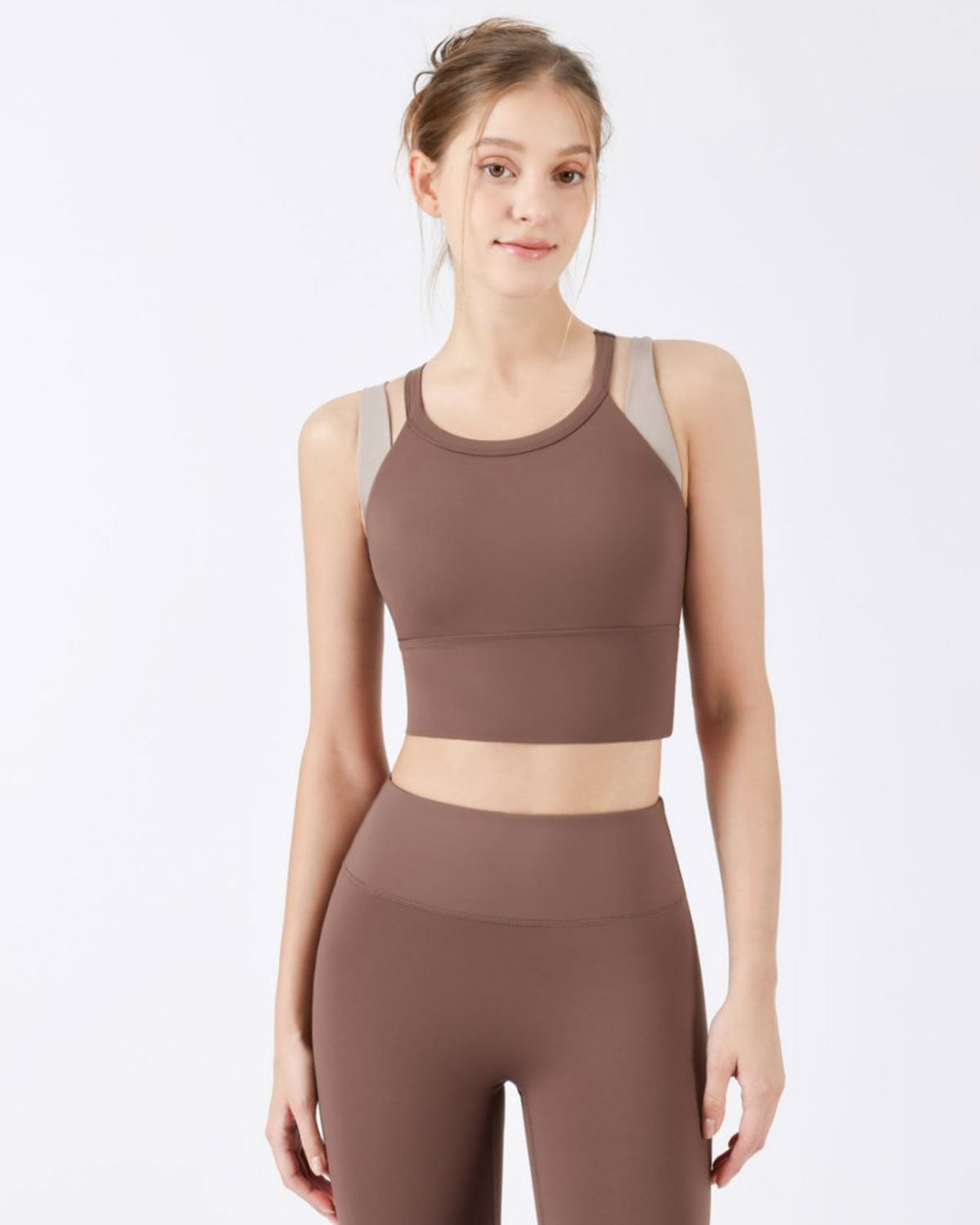Sueña™ Coffee X-Cross Yoga Atlet - Hafif Destek