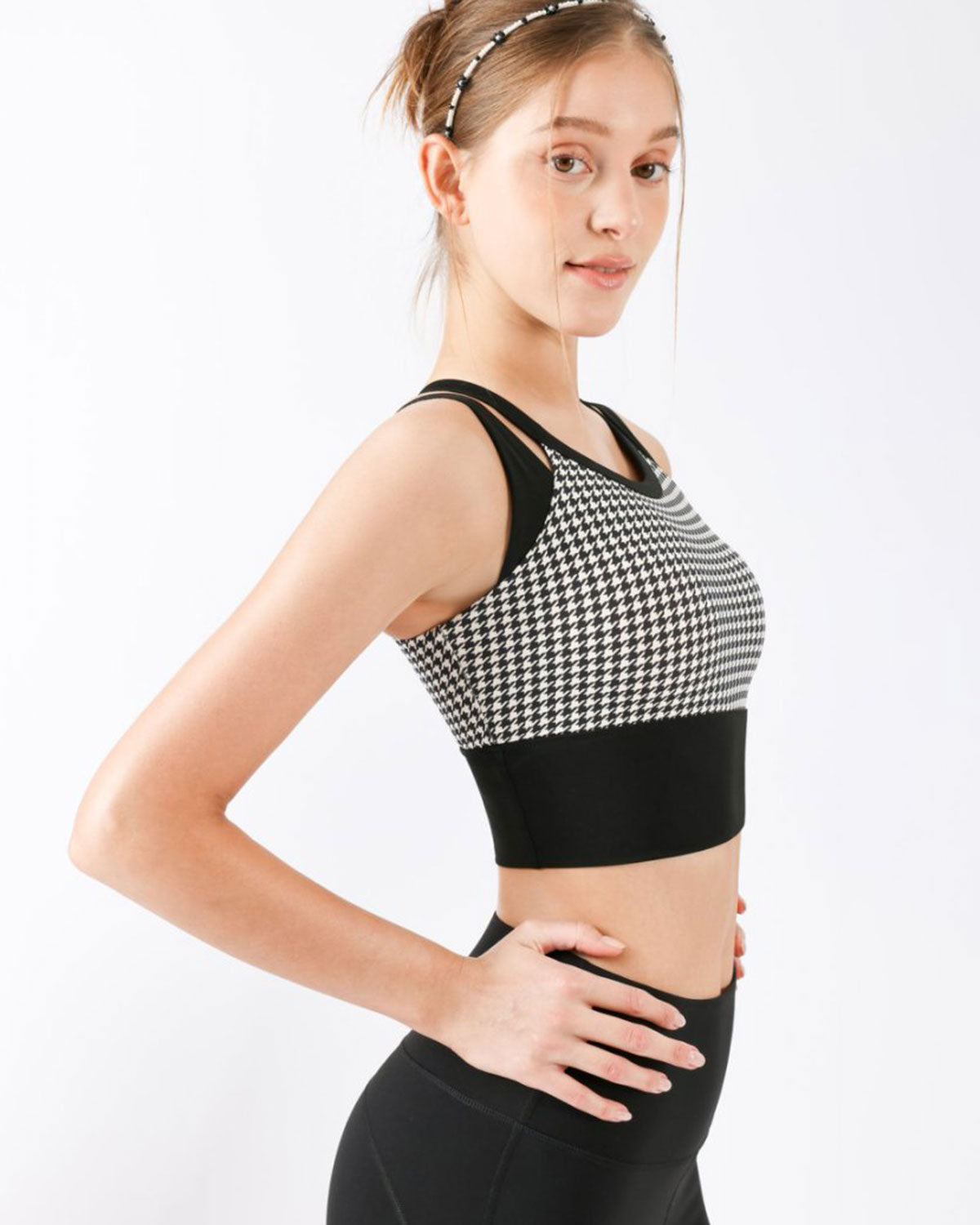 Sueña™ Siyah X-Cross Yoga Atlet - Hafif Destekli
