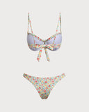 Sueña™ Yeşil Çiçekli Twist Bikini Takımı