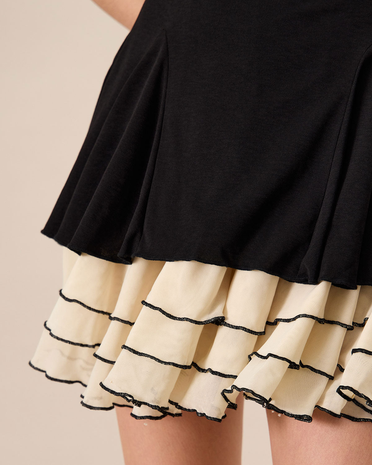 Sueña Kadın Siyah Bodycon Örme Mini Elbise