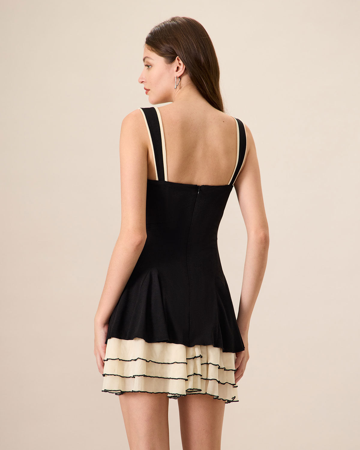 Sueña Kadın Siyah Bodycon Örme Mini Elbise
