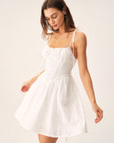 Sueña™ Beyaz Dantelli Korse Slip Mini Elbise