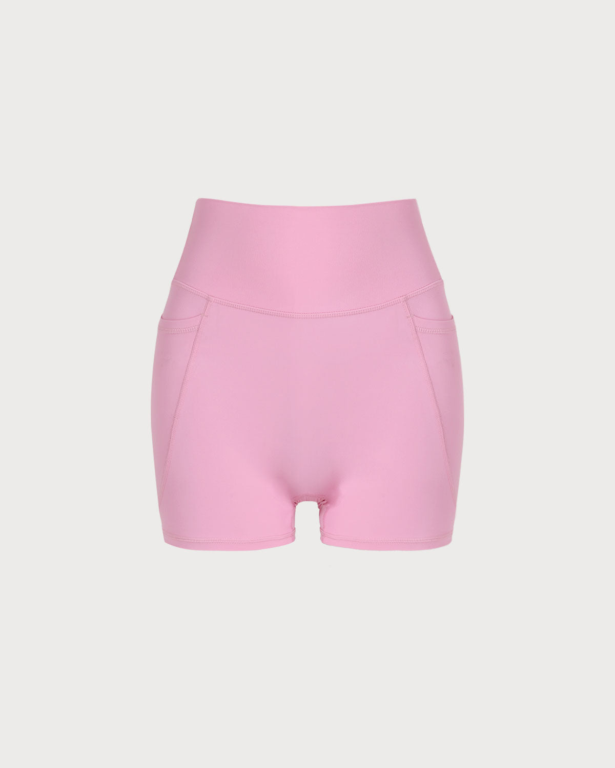 Sueña™ Pembe Cepli Yüksek Bel Yoga Şort