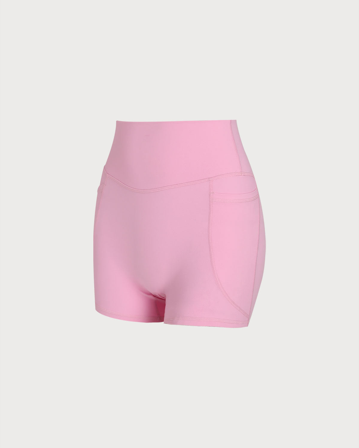 Sueña™ Pembe Cepli Yüksek Bel Yoga Şort