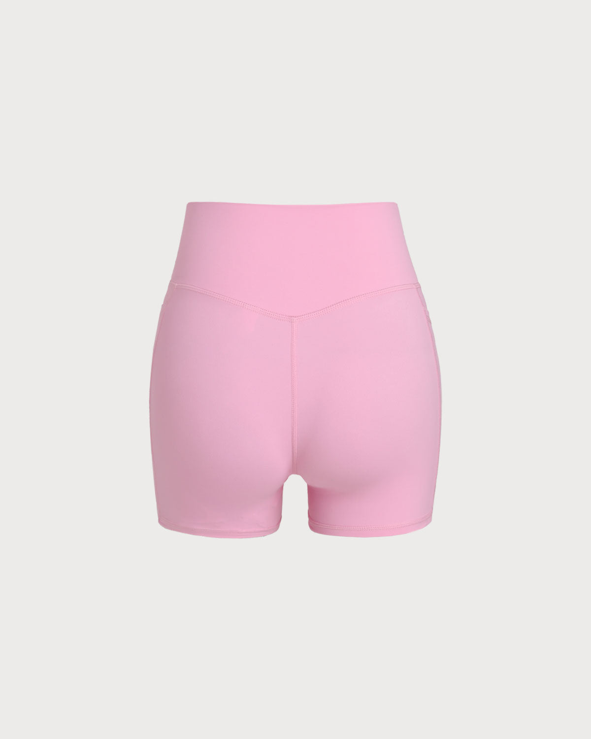 Sueña™ Pembe Cepli Yüksek Bel Yoga Şort