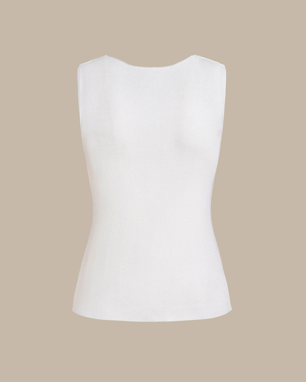 Sueña™ Beyaz V Yaka İnce Tank Top