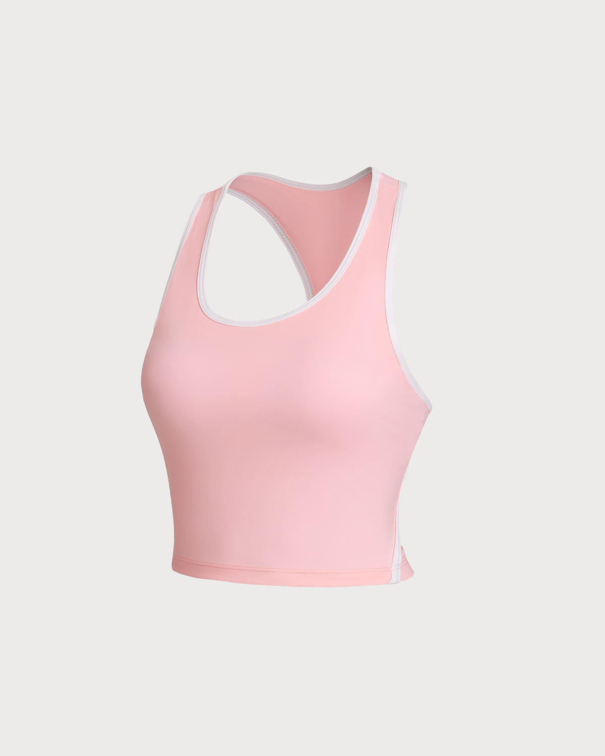 Sueña™ Pembe Yuvarlak Yaka Yoga Atleti - Hafif Destekli