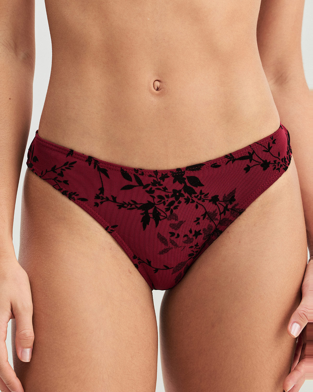 Sueña™ Kırmızı Çiçekli Balenli Bikini Takımı