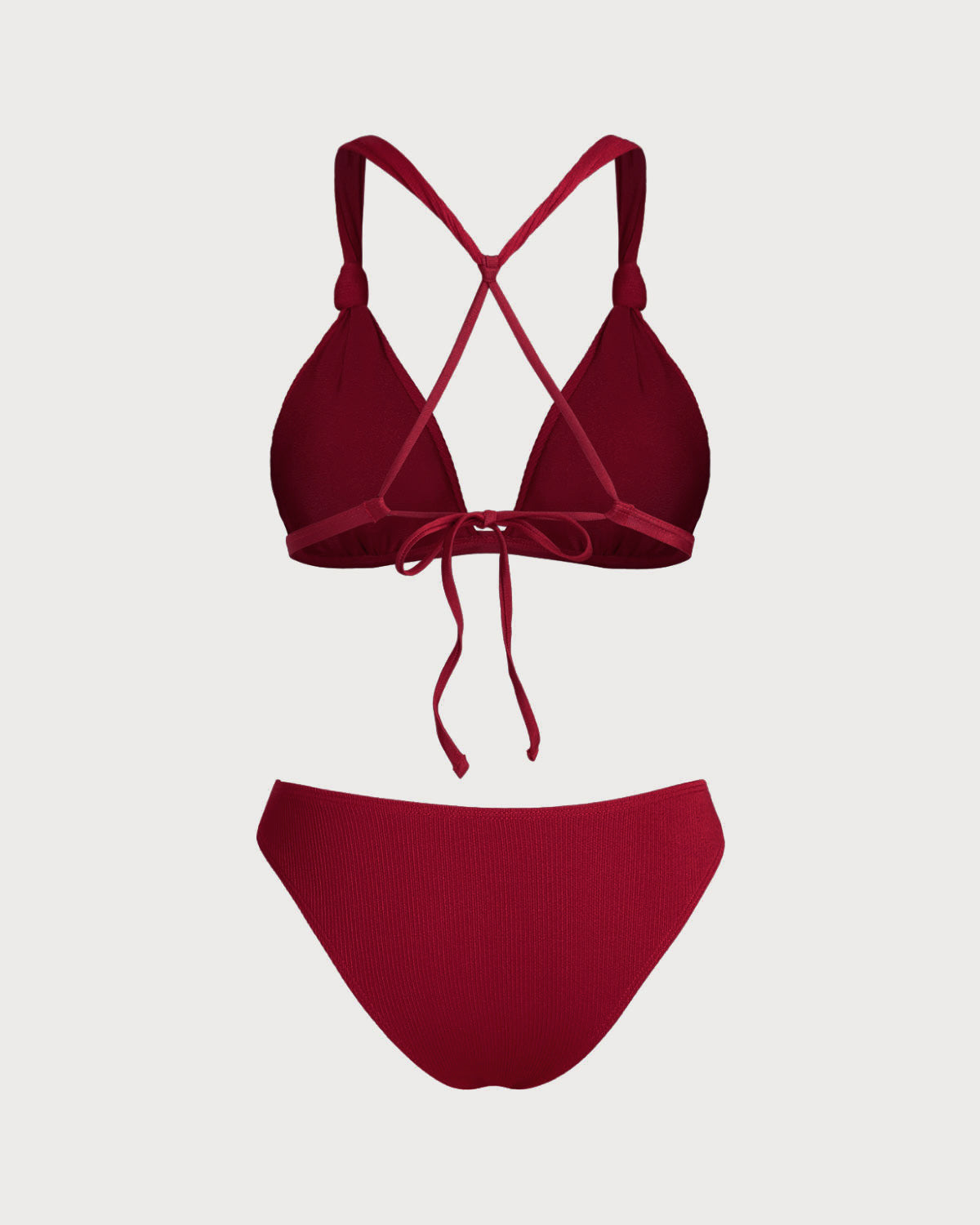 Kırmızı Bralette Dantelli Bikini Takımı