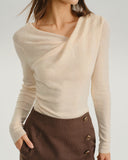 Kayısı Kapüşonlu Yakalı İnce Tişört