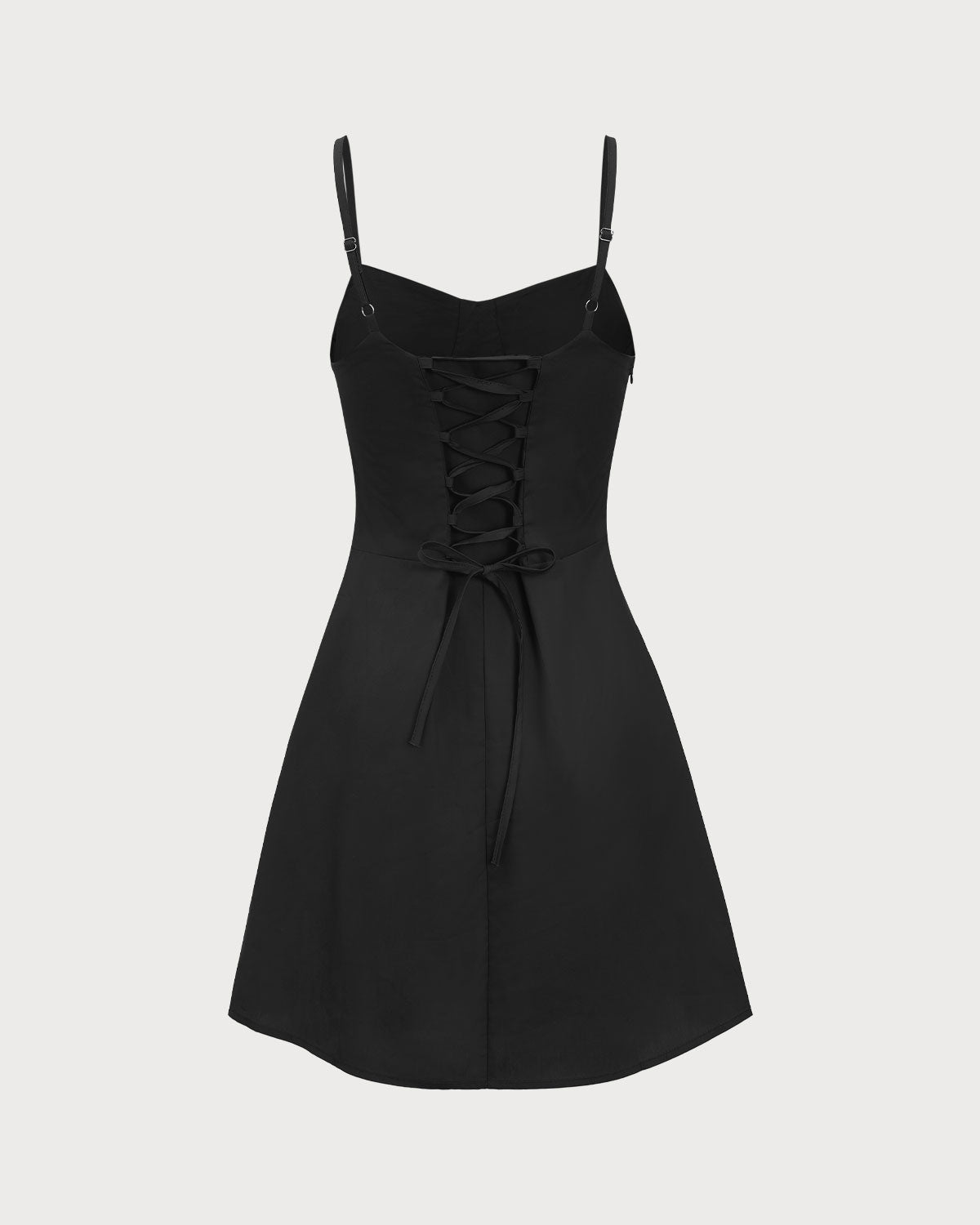 Sueña™ Siyah Dantelli Slip Mini Elbise