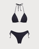 Sueña™ Siyah Boyundan Bağlamalı Üçgen Bikini Takımı