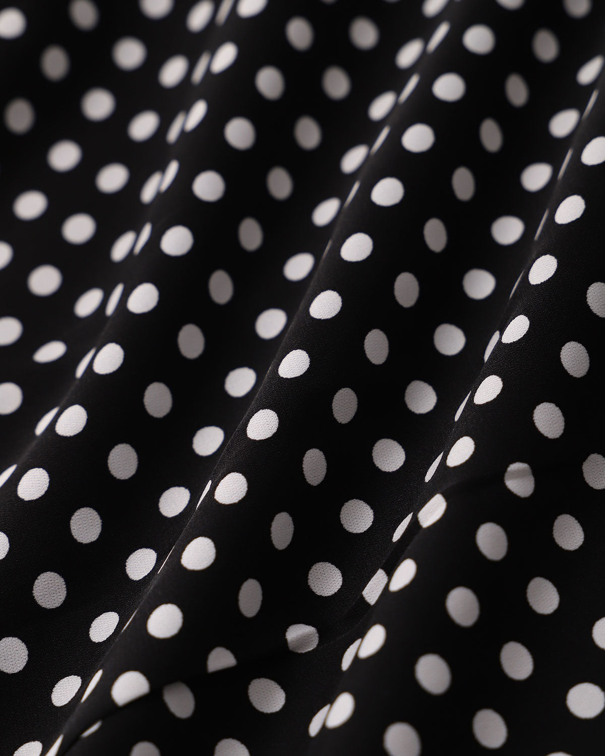 Sueña™ Siyah Polka Dot V Yaka Dantel Mini Elbise