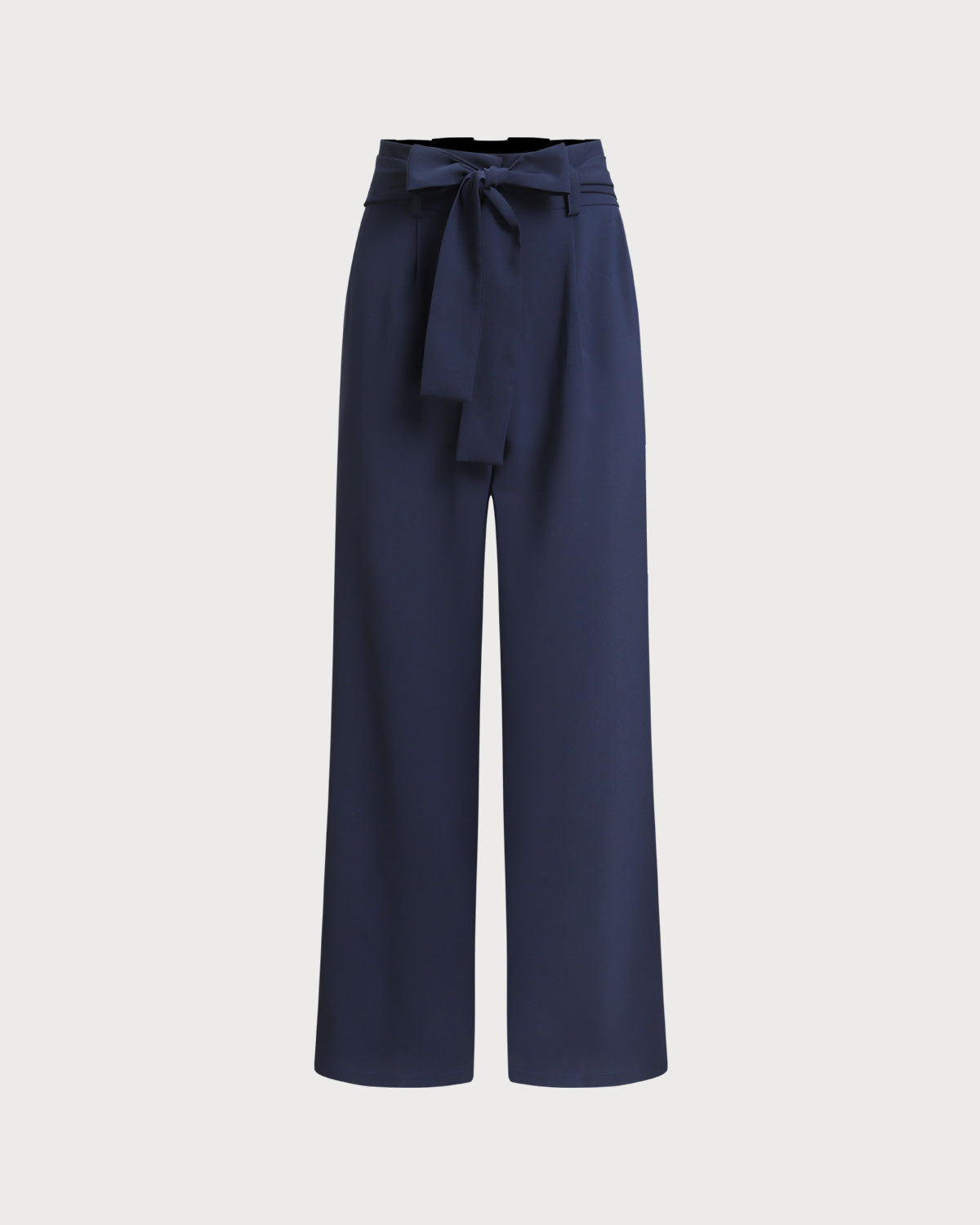 Sueña™ Mavi Kıvrımlı Düz Pantolon