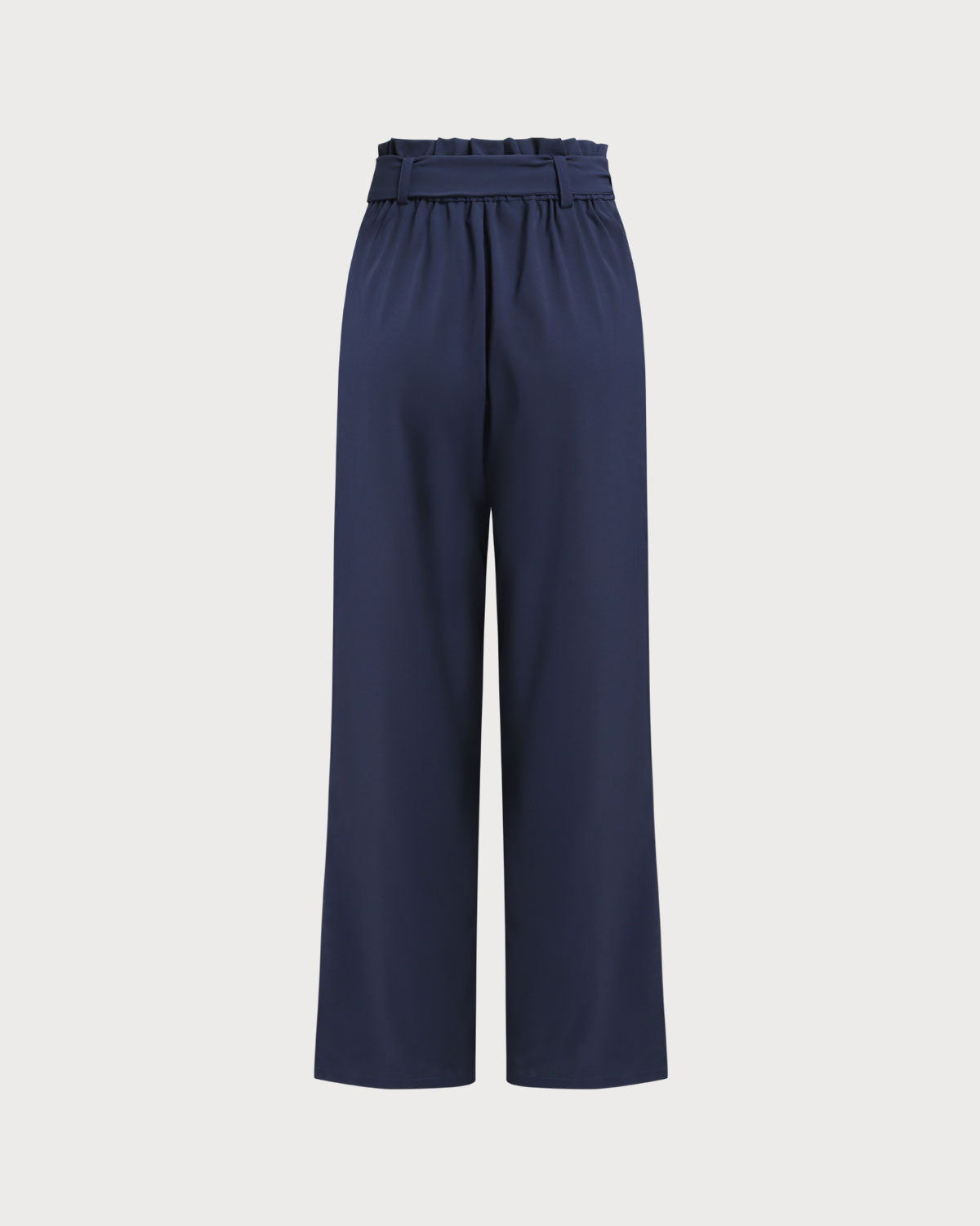 Sueña™ Mavi Kıvrımlı Düz Pantolon
