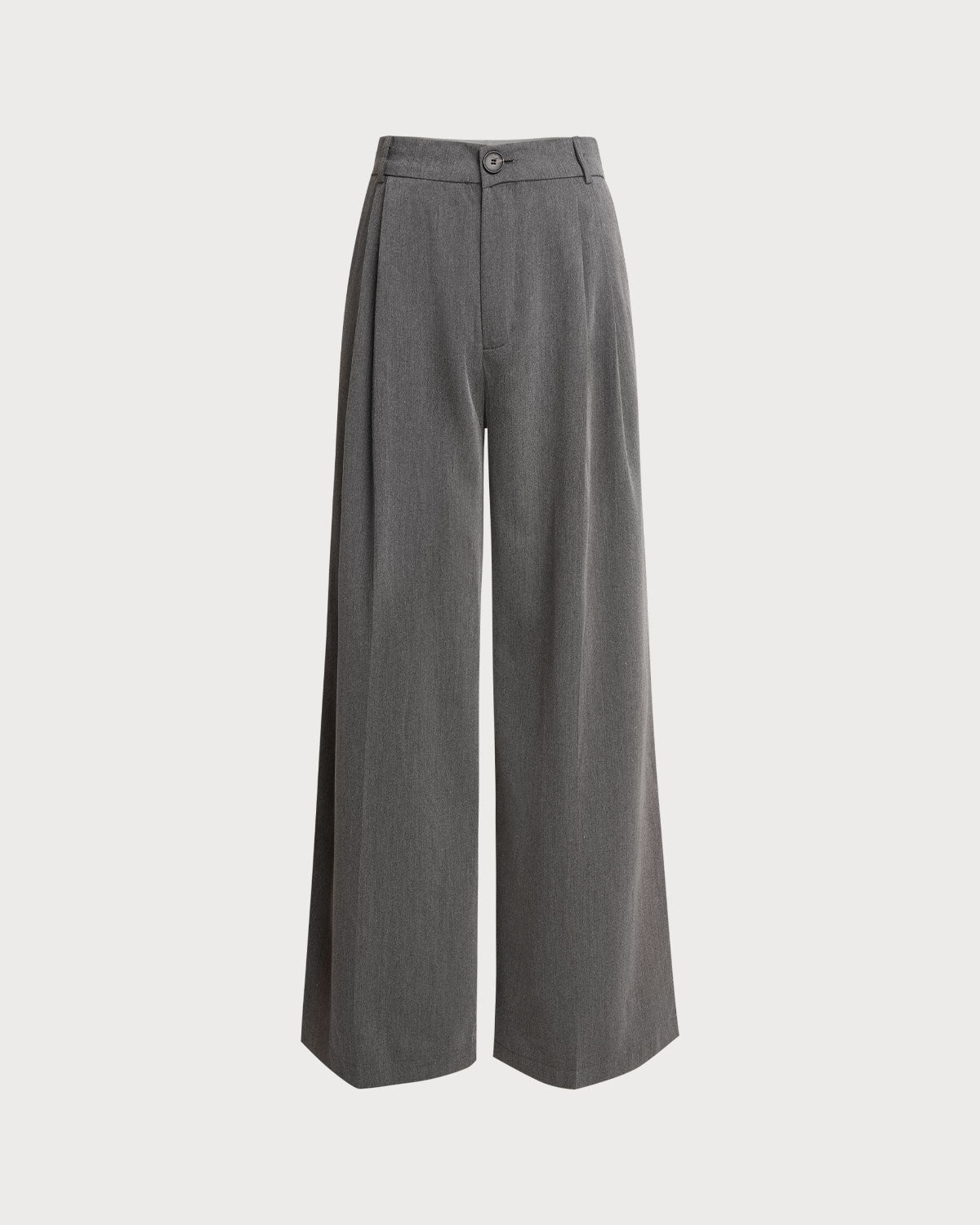 Gri Büzgülü Cepli Geniş Paça Pantolon
