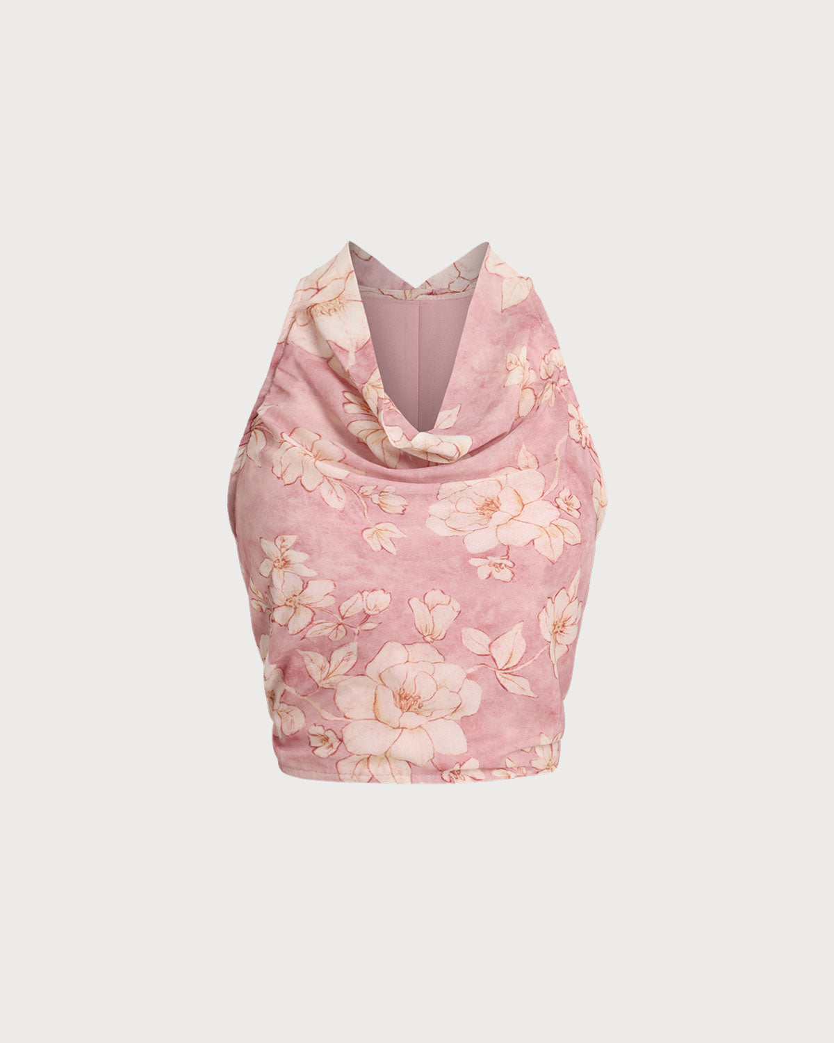 Sueña™ Pembe Çiçekli Kısa Bluz