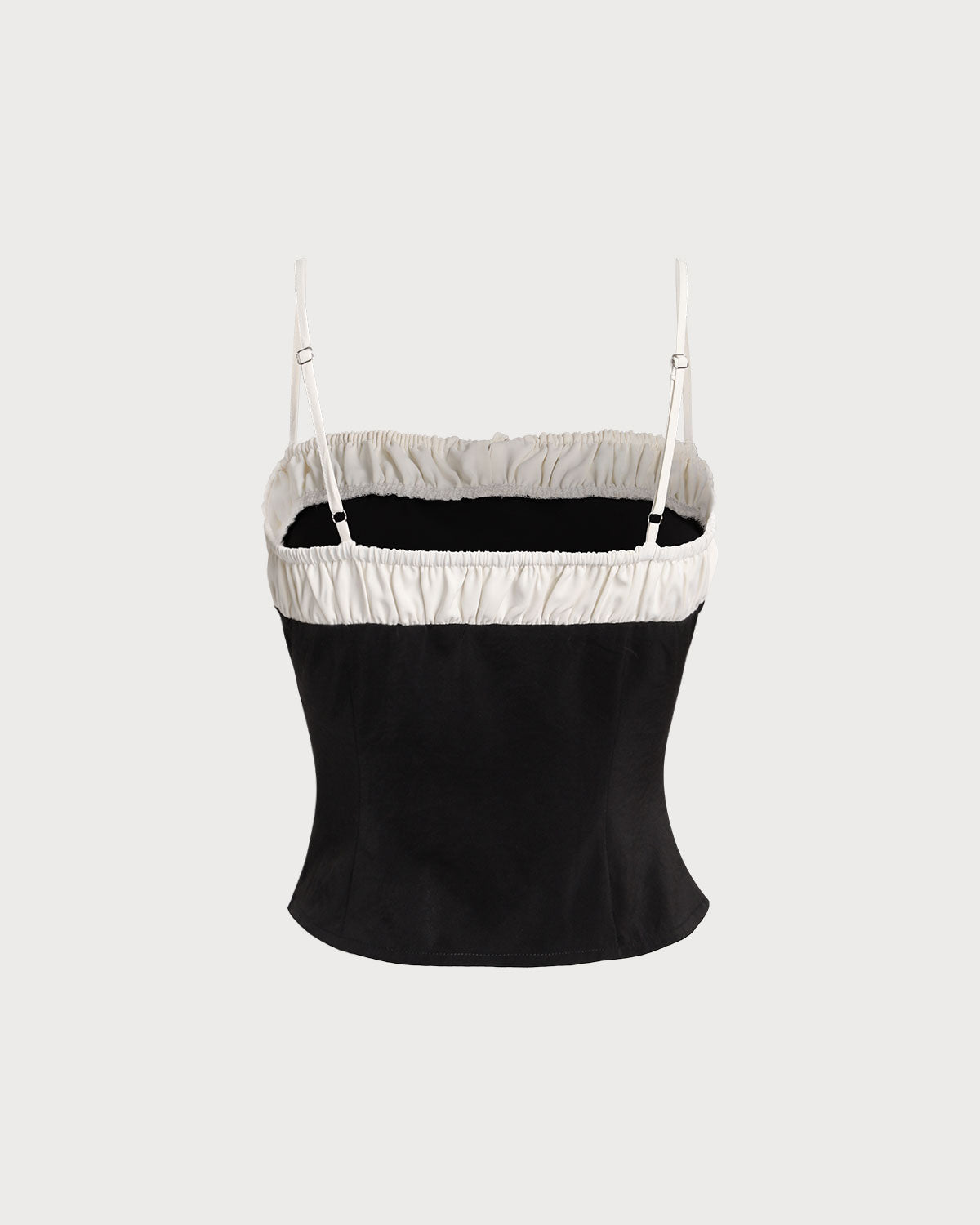 Sueña™ Siyah Kontrast Dantelli Cami Üst