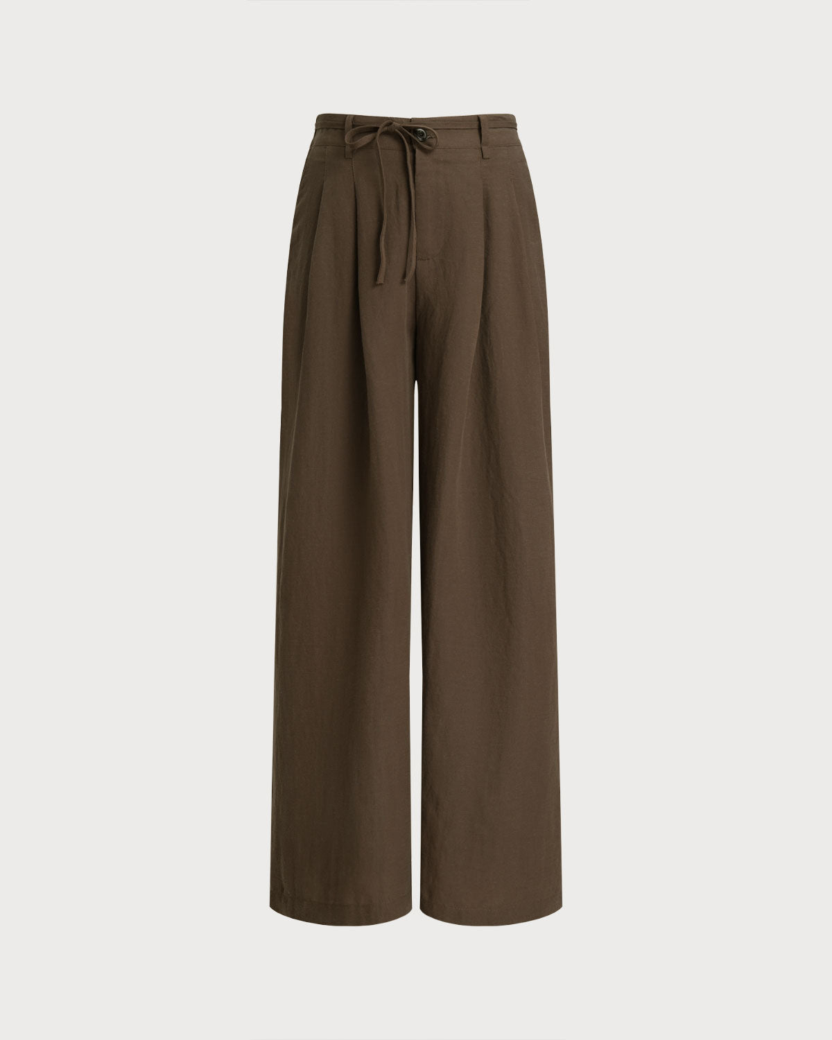 Kahve Geniş Paça Pantolon Günlük Pantolon